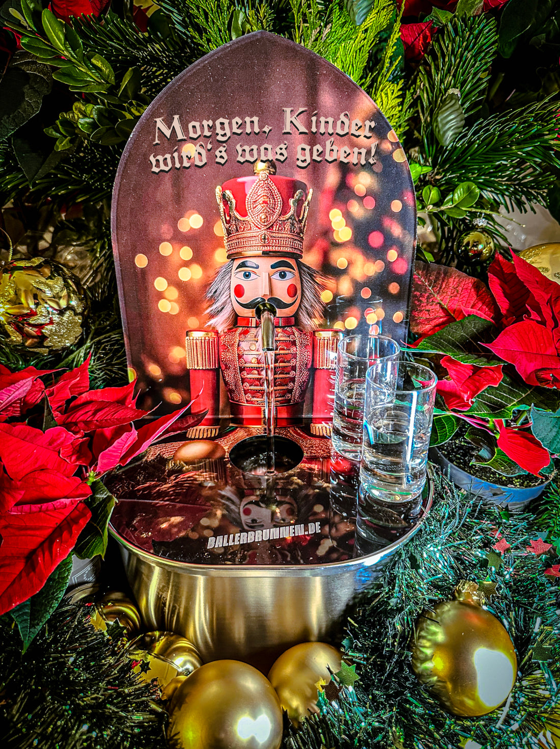 Weihnachtsfreude trifft Silvesterstimmung – Die neuen Ballerbrunnen-Motive mit doppelseitigem Design